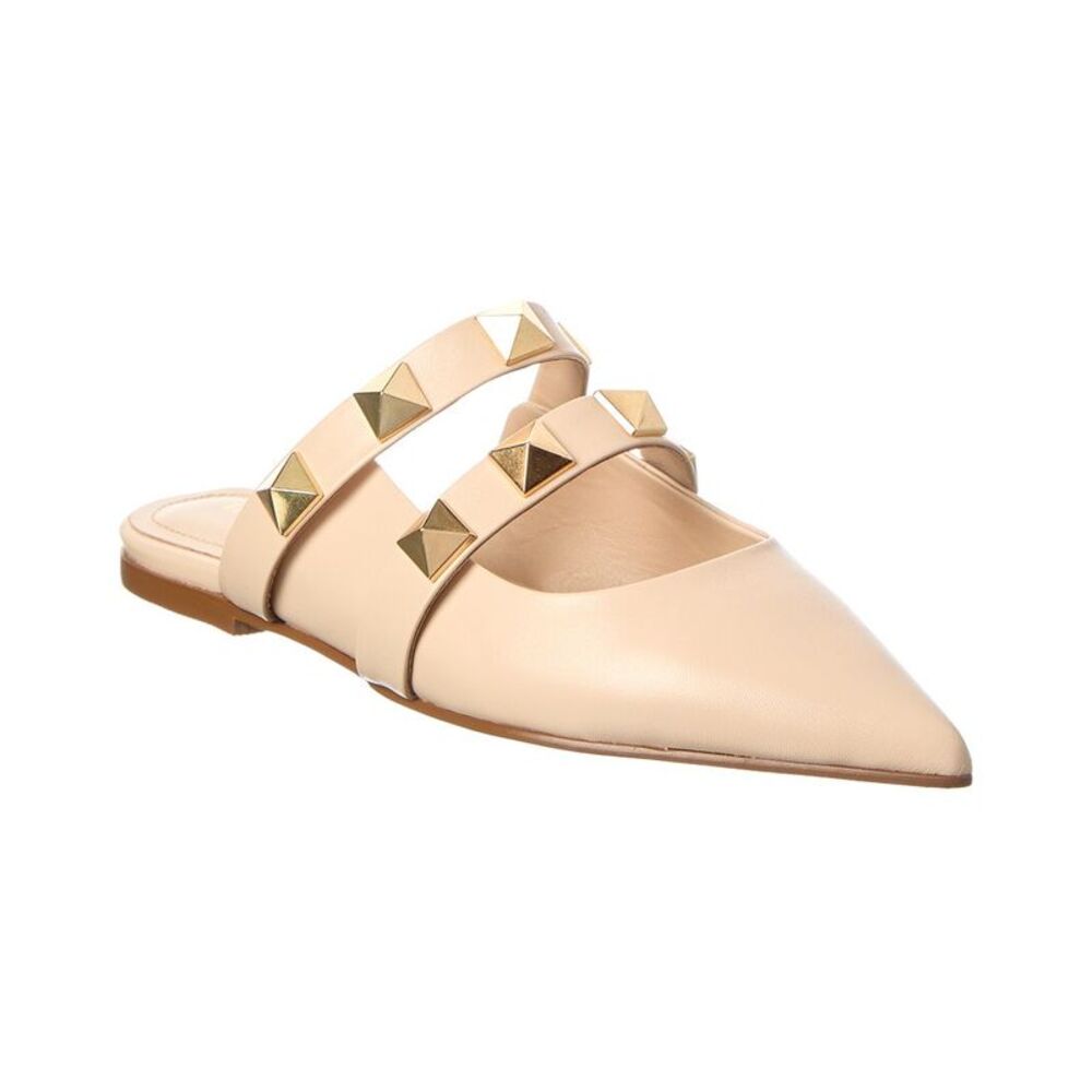 Tiffany & Fred Paris Leather Flat, Beige